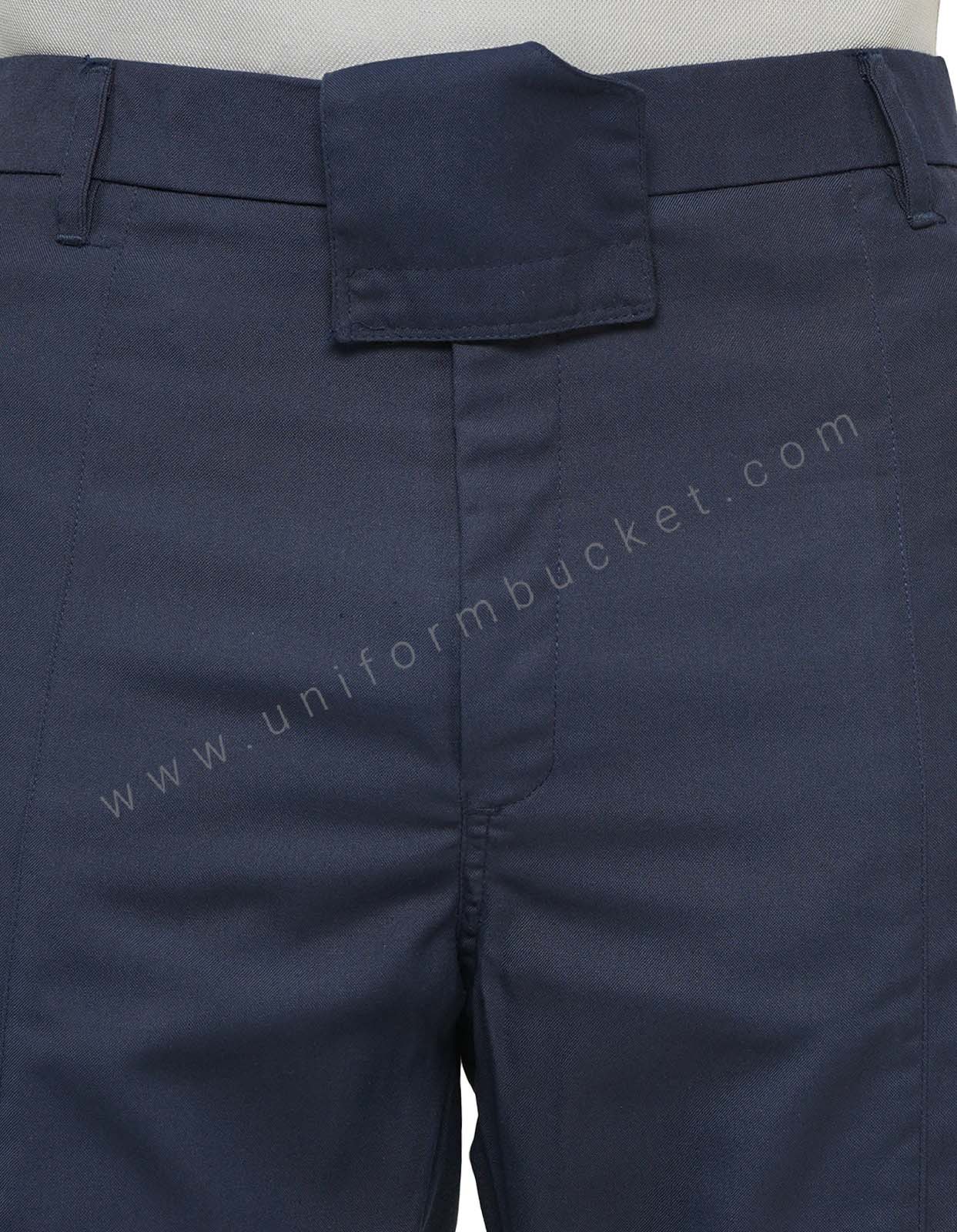 NAVY BLUE WORKWEAR MALE TROUSER WITH FRONT STYLISH BELT  thumbnail 5